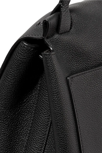 Shop The Row Textured-leather Tote In Black