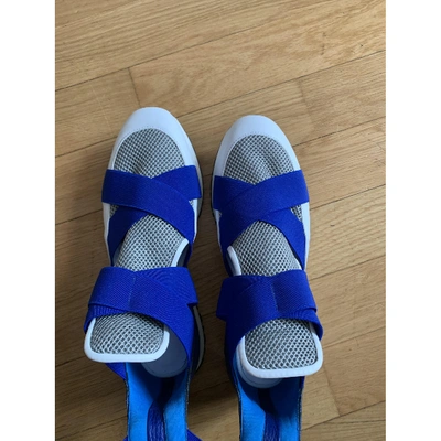 Pre-owned Vionnet Leather Trainers In Blue