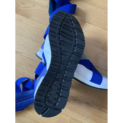 Pre-owned Vionnet Leather Trainers In Blue