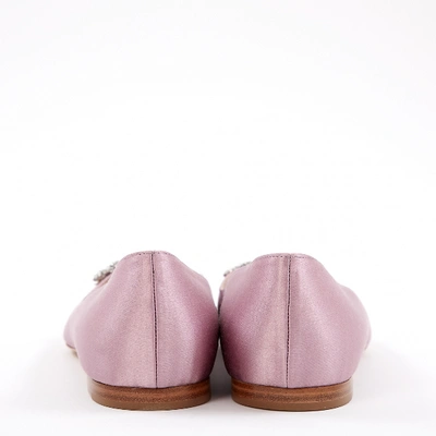 Pre-owned Aruna Seth Cloth Ballet Flats In Purple