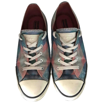 Pre-owned Converse Cloth Trainers In Multicolour