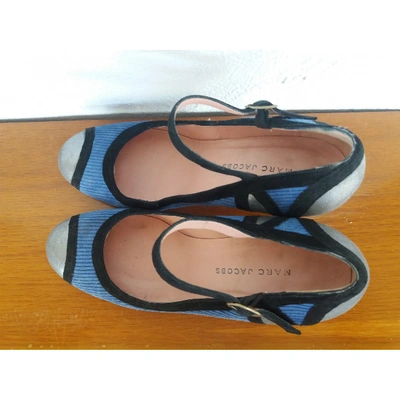 Pre-owned Marc Jacobs Leather Heels In Blue