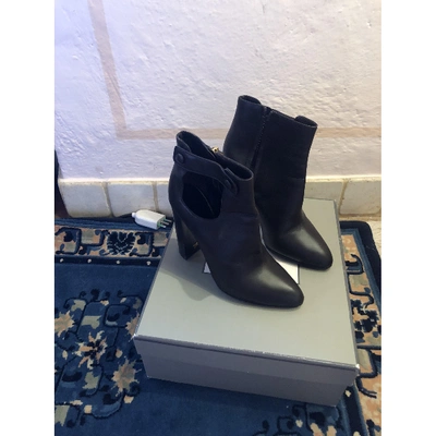 Pre-owned Tom Ford Leather Ankle Boots In Brown