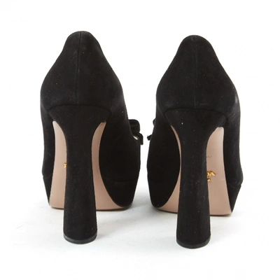 Pre-owned Prada Heels In Black