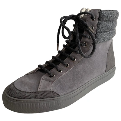 Pre-owned Lorena Antoniazzi Trainers In Grey