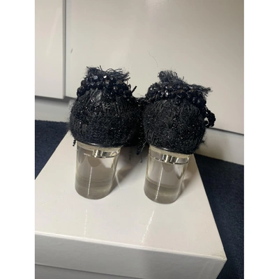 Pre-owned Simone Rocha Black Tweed Heels