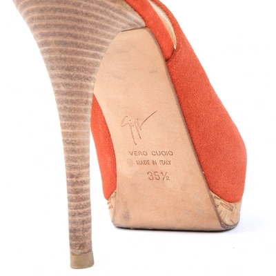 Pre-owned Giuseppe Zanotti Heels In Orange