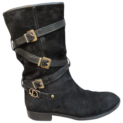 Pre-owned Dior Buckled Boots In Black