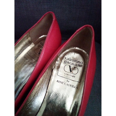 Pre-owned Valentino Garavani Tango Red Leather Heels