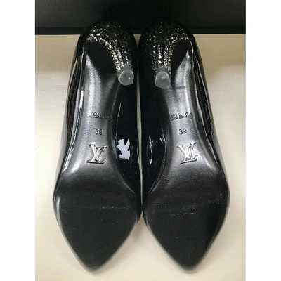 Pre-owned Louis Vuitton Patent Leather Heels In Black