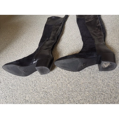 Pre-owned Kurt Geiger Leather Boots In Black