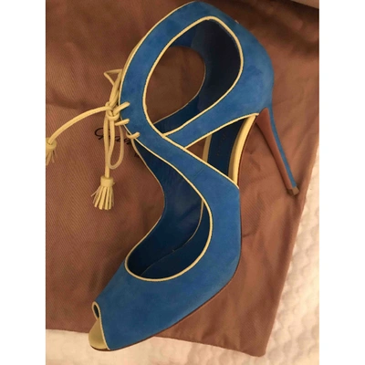 Pre-owned Gianvito Rossi Heels In Turquoise