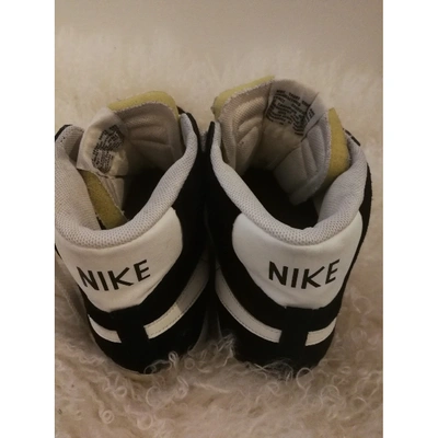 Pre-owned Nike Blazer Trainers In Black