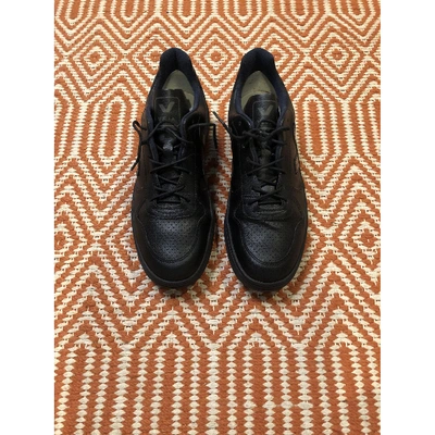 Pre-owned Vejas Black Leather Trainers