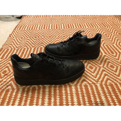 Pre-owned Vejas Black Leather Trainers