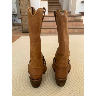 Pre-owned Prada Brown Leather Boots