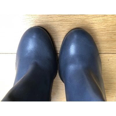 Pre-owned Gerard Darel Blue Leather Boots
