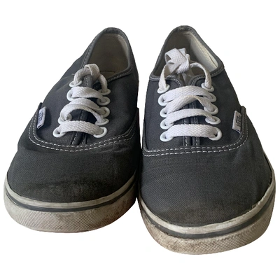 Pre-owned Vans Cloth Trainers In Grey