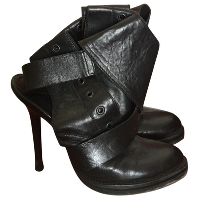 Pre-owned Haider Ackermann Black Leather Ankle Boots