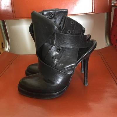 Pre-owned Haider Ackermann Black Leather Ankle Boots