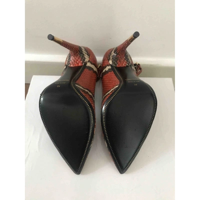 Pre-owned Tom Ford Brown Python Heels