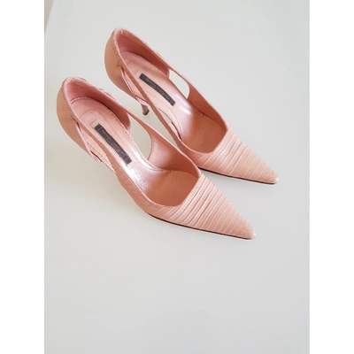 Pre-owned Narciso Rodriguez Leather Heels In Pink