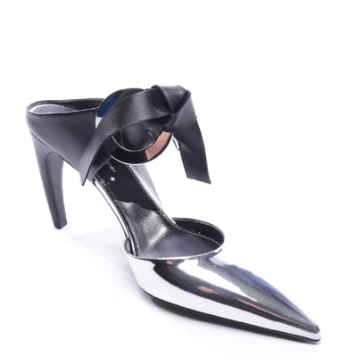 Pre-owned Proenza Schouler Leather Sandals In Silver