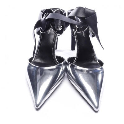 Pre-owned Proenza Schouler Leather Sandals In Silver