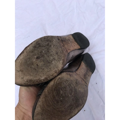 Pre-owned Gucci Leather Ballet Flats