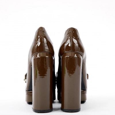 Pre-owned Carven Patent Leather Heels In Khaki