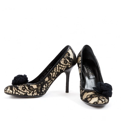 Pre-owned Valentino Garavani Cloth Heels In Black