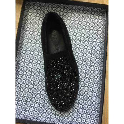 Pre-owned Philipp Plein Velvet Trainers In Black