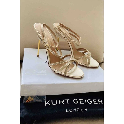Pre-owned Kurt Geiger Leather Heels In Gold