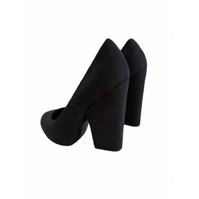 Pre-owned Nina Ricci Black Suede Heels