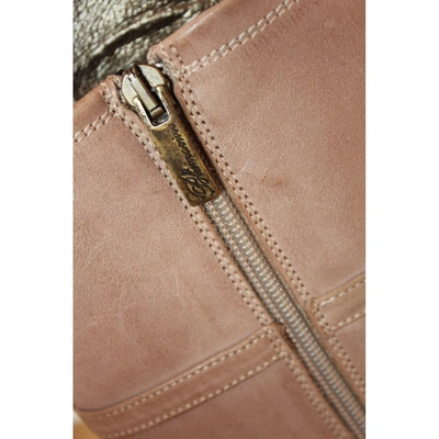 Pre-owned Blumarine Pink Leather Boots