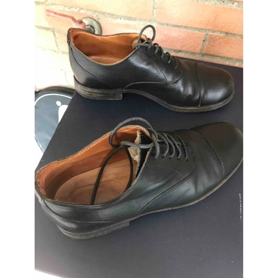 Pre-owned Fiorentini + Baker Leather Lace Ups In Black