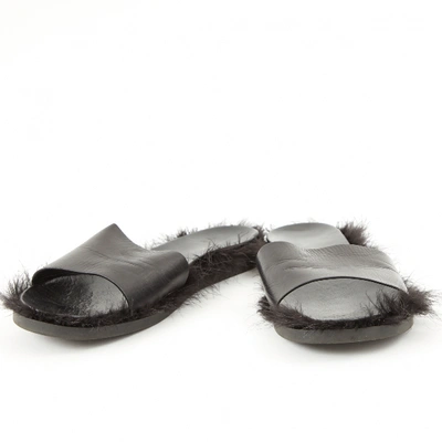 Pre-owned Simone Rocha Leather Mules In Black