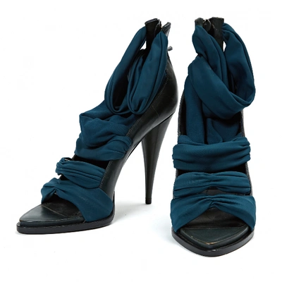 Pre-owned Givenchy Cloth Sandals In Blue