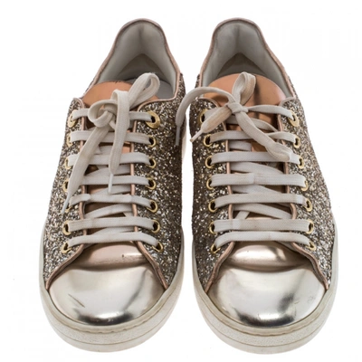 Pre-owned Louis Vuitton Frontrow Metallic Glitter Trainers