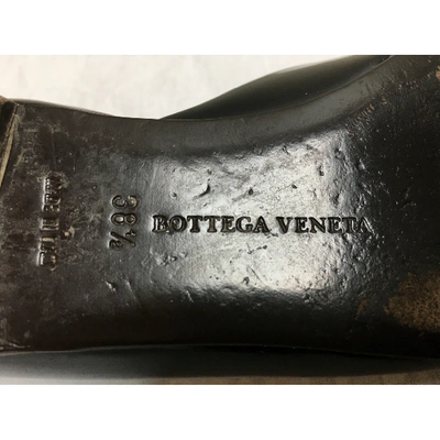 Pre-owned Bottega Veneta Patent Leather Ballet Flats In Black