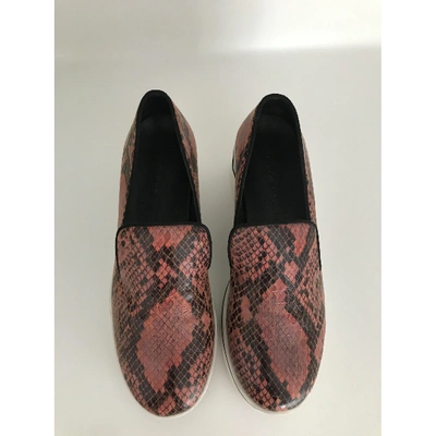 Pre-owned Stella Mccartney Cloth Trainers In Red