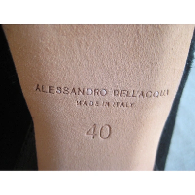 Pre-owned Alessandro Dell'acqua Black Suede Boots