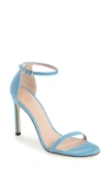 Stuart Weitzman 'nudistsong' Ankle Strap Sandal (women) In Blue Suede