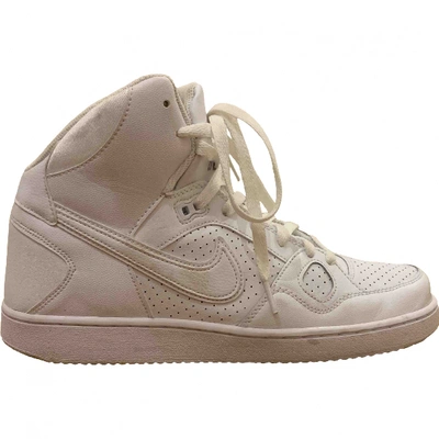 Pre-owned Nike Air Force 1 White Rubber Trainers