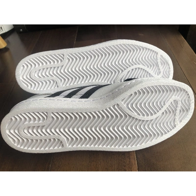 Pre-owned Adidas Originals Superstar White Rubber Trainers