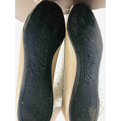 Pre-owned Gucci Leather Flats