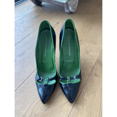 Pre-owned Sigerson Morrison Leather Heels In Black