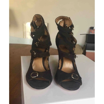 Pre-owned Chloé Sandals In Anthracite