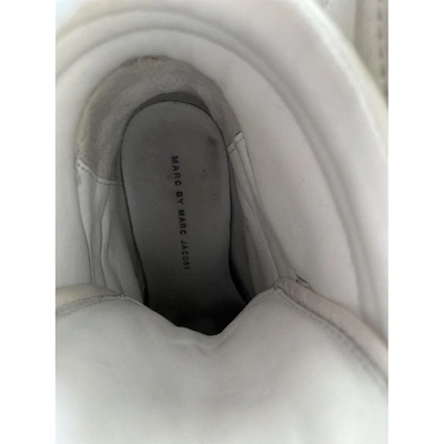 Pre-owned Marc By Marc Jacobs Leather Trainers In White