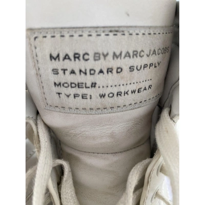 Pre-owned Marc By Marc Jacobs Leather Trainers In White